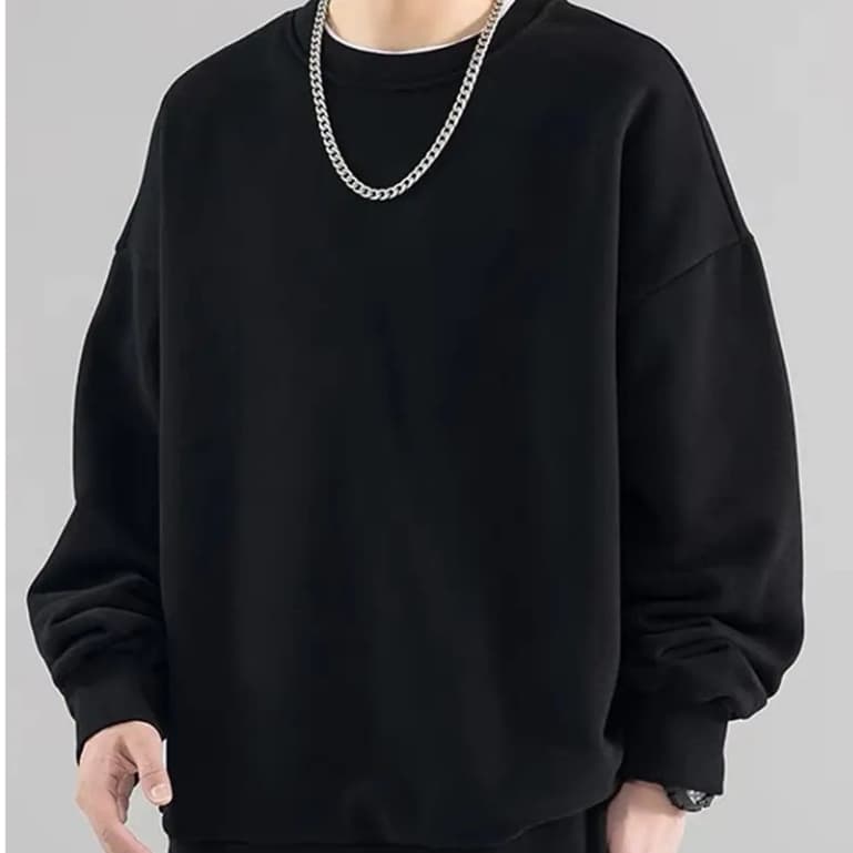 Moletom Careca Gola Redonda Sueter Unissex Masculino Feminino Flanelado Liso Básico