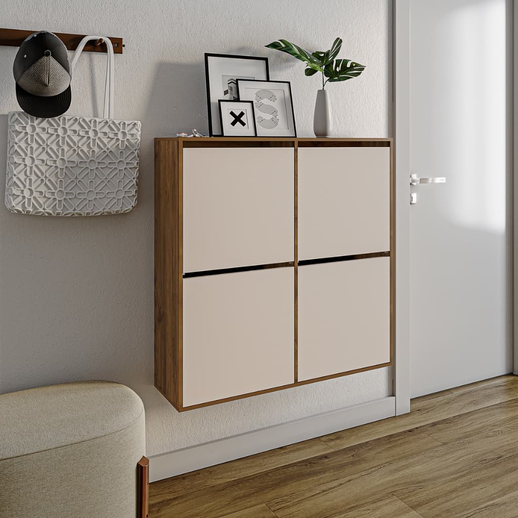 Sapateira 4 portas para casa suspensa organizador para sapatos portas basculantes