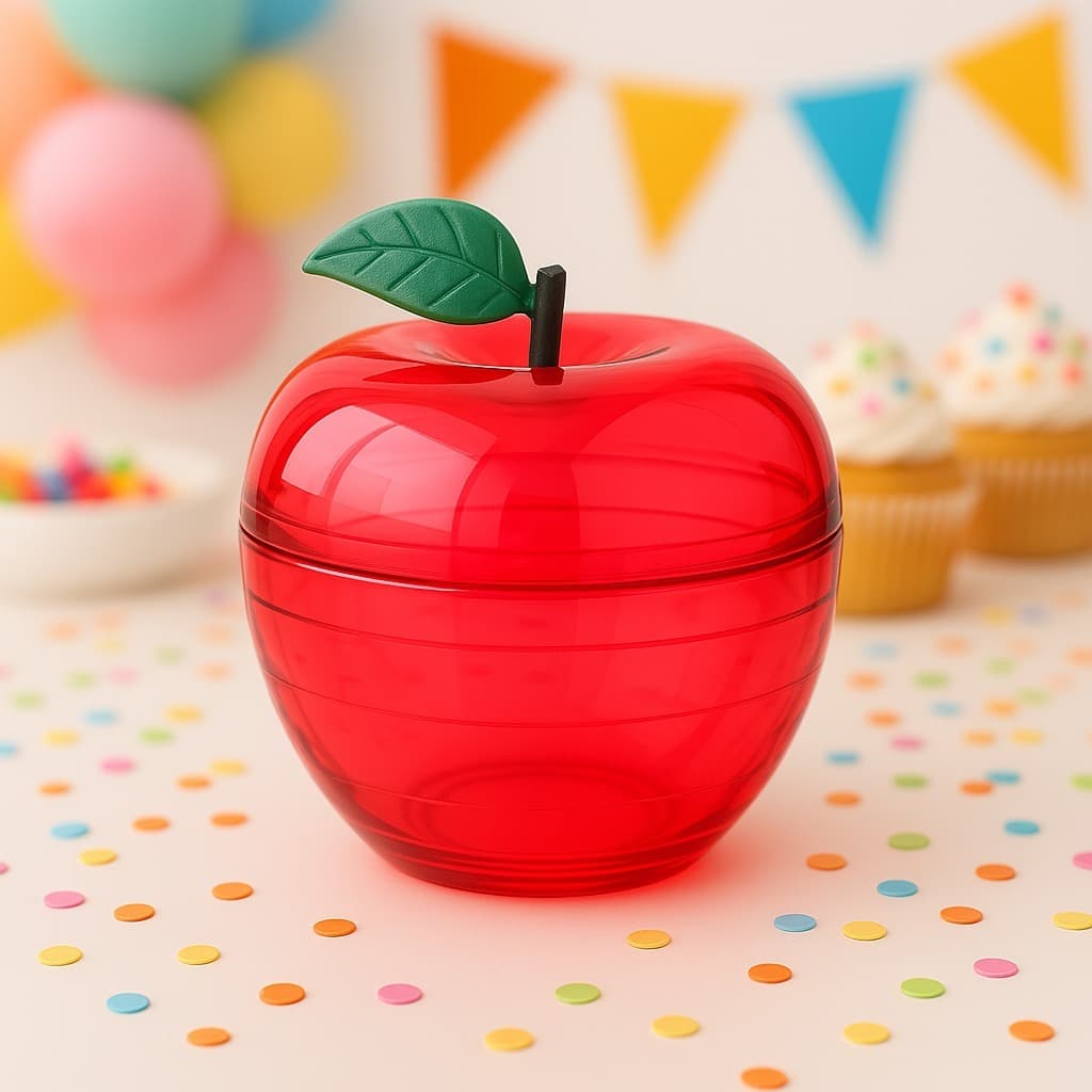 Mini Maçã Acrílico - Lembrancinha - Festa - 20 Unid.