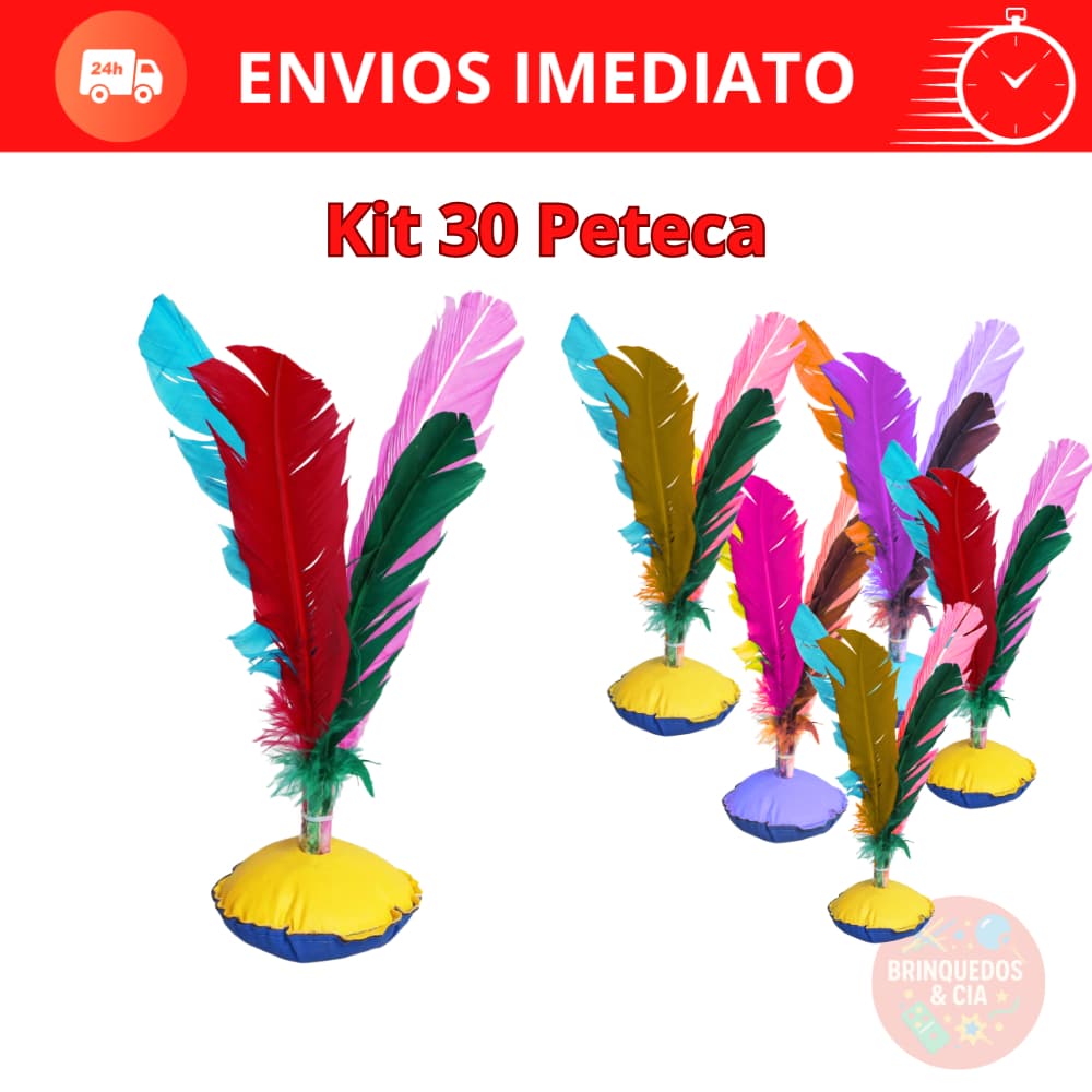 Kit Econômico com 30 Petecas Artesanais – Envio Rápido e Seguro