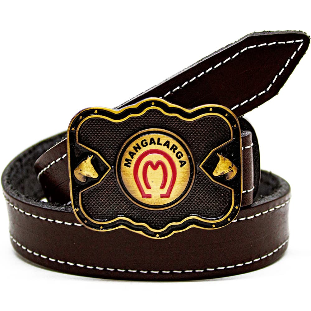 Cinto Couro Infantil Country Fivela Mangalarga CV
