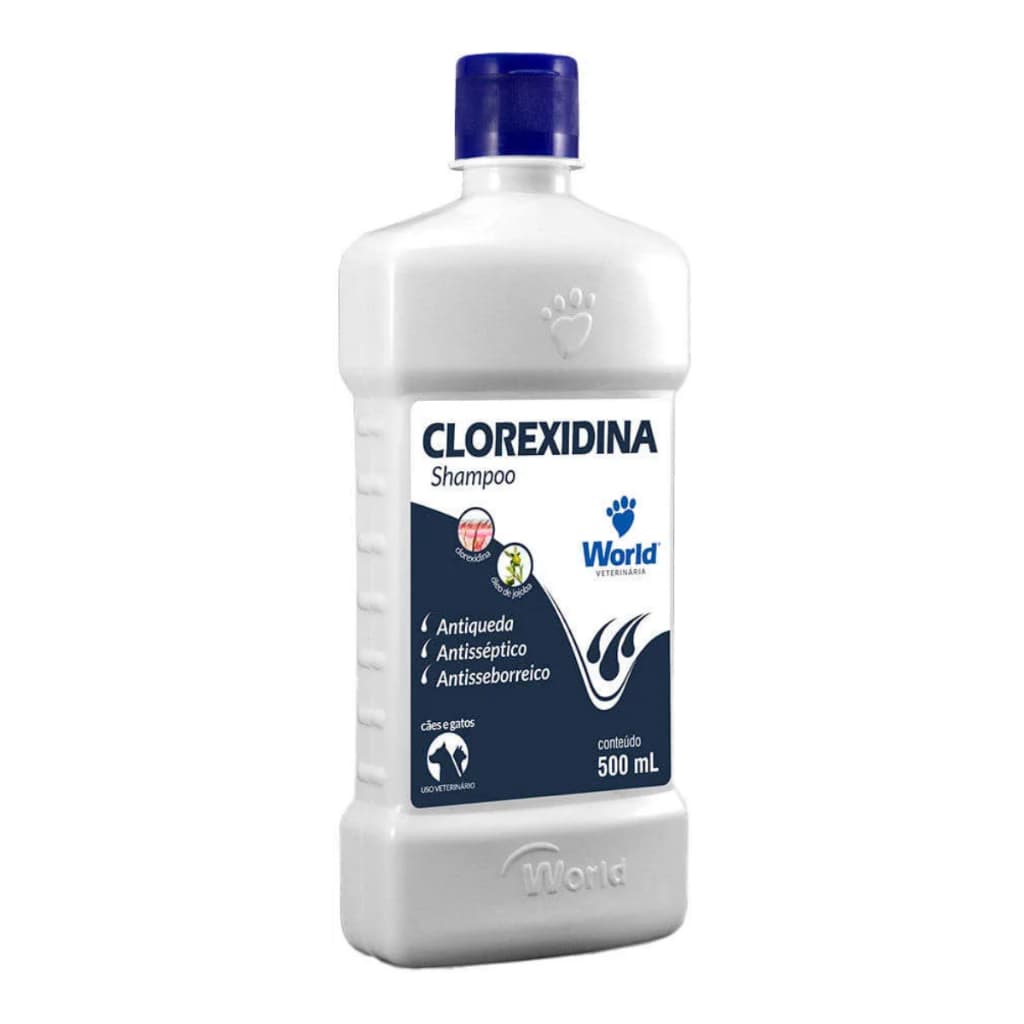 Clorexidina Dug's Shampoo World Veterinária para Cães & Gatos 500ML