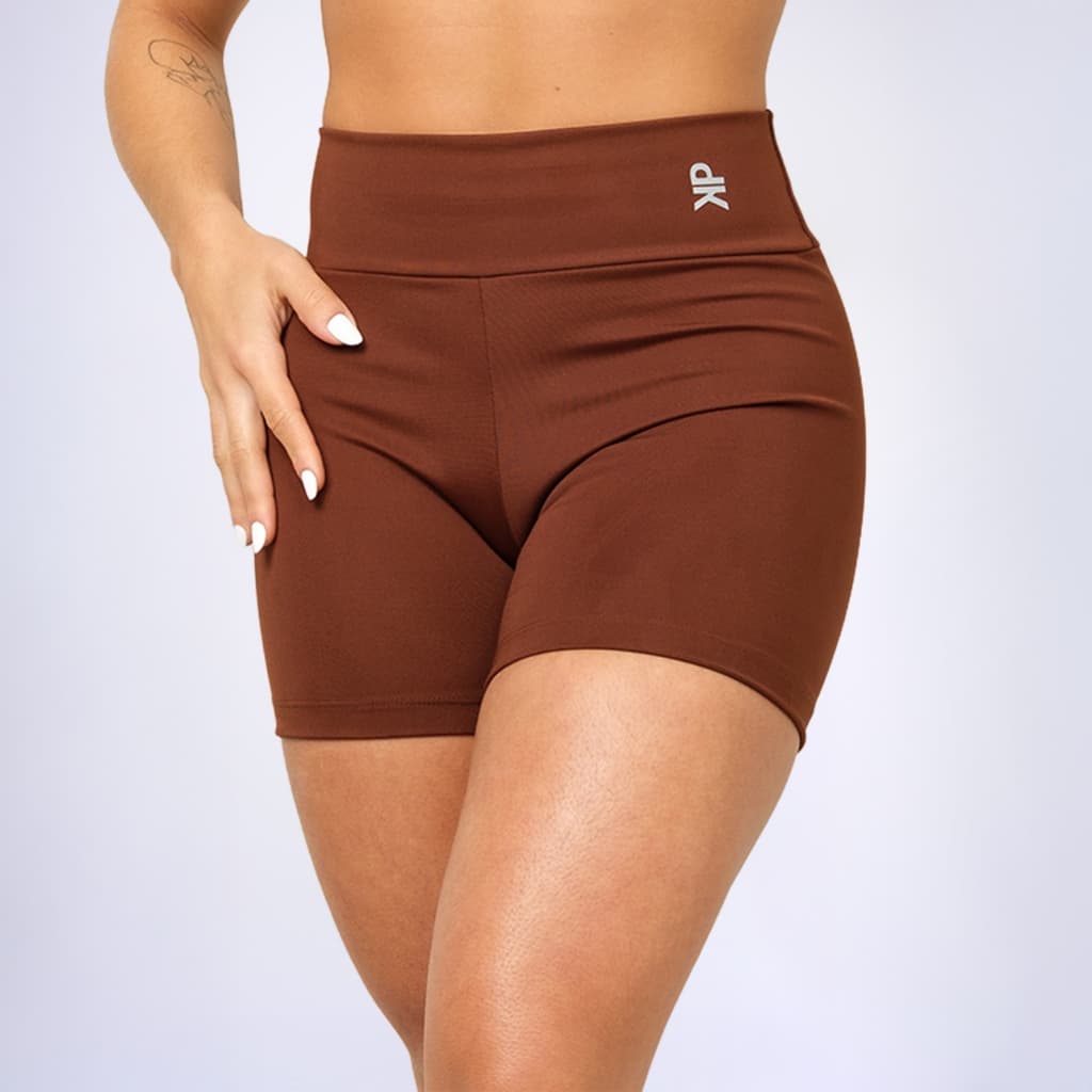 Short Fitness Cintura Alta Sem Transparência Academia Básico Feminino