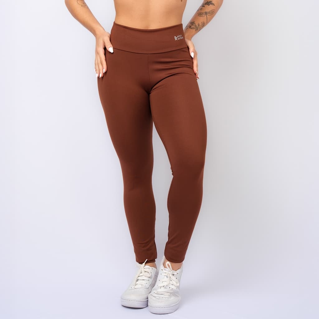 Calça Legging Fitness Cintura Alta Feminina Sem Transparência Básico Corrida Inverno