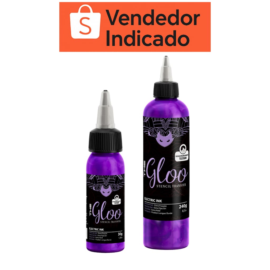 Electric Ink The Gloo Stencil Transfer Tattoo Original 30/240  Ml Profissional Para Tatuagem Com Nota Gel Envio Imediato