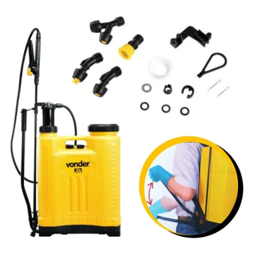 Pulverizador 20 Litros Manual Bomba Costal Vonder PC020