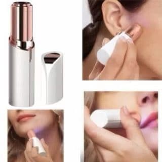 Batom Depilador Elétrico Sem Fio Sensitive Branco Flaelbss