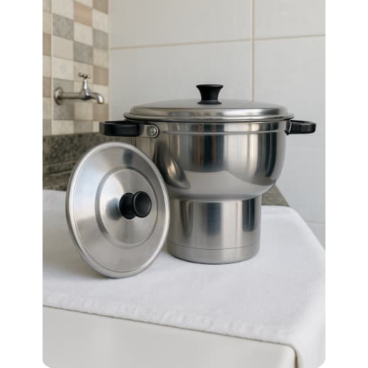 Cuscuzeira Tradicional Panela Nordestina  - Sabor e Tradição em Cada colherada - Temos P M e G