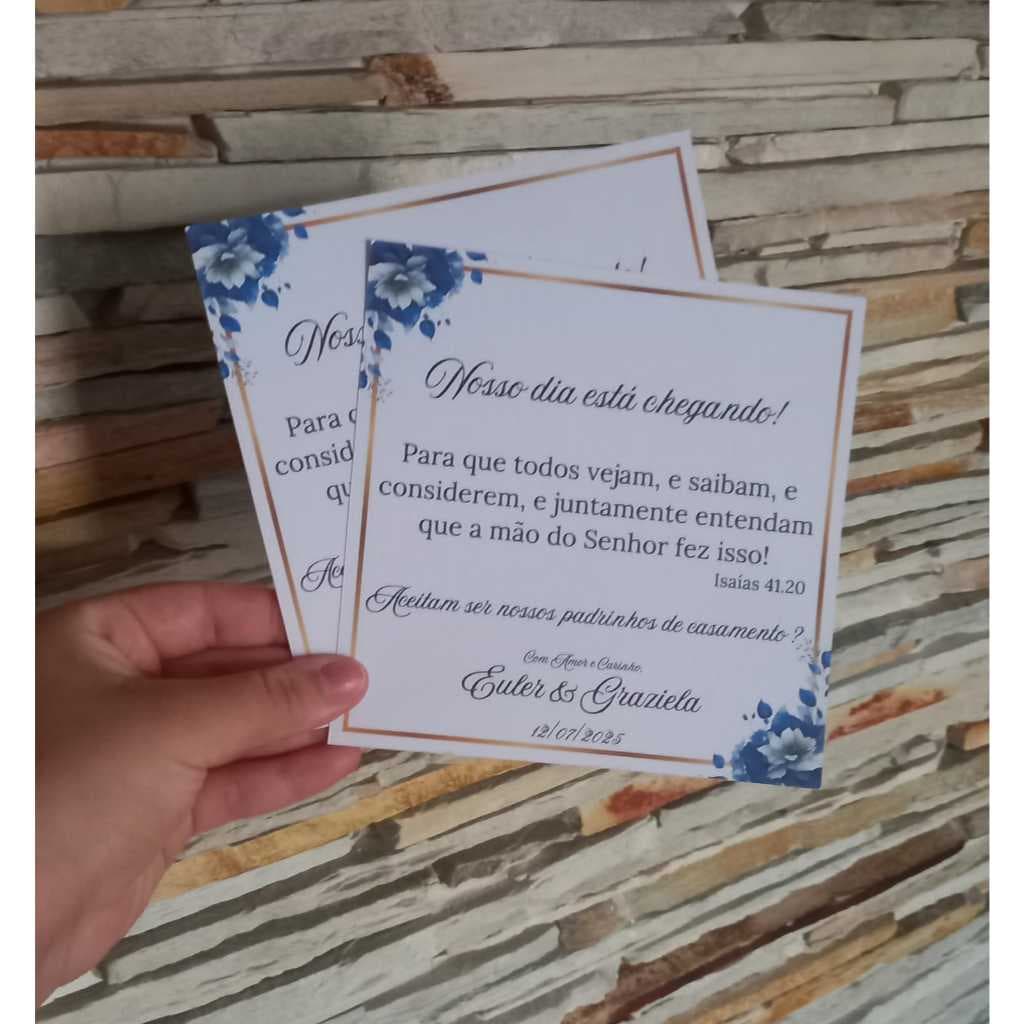 Convite para tampa de caixa de padrinho/madrinha pajem/dama TEM QUE CRIAR A ARTE Promoção NAO COLA SOZINHO