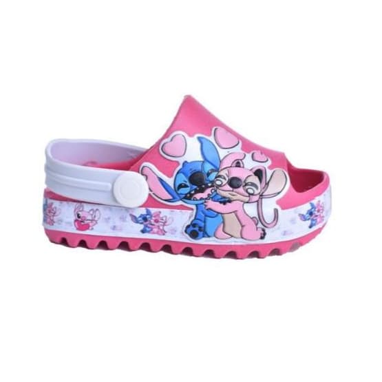 Sandálias Babuche Stitch Bebe Menina Confortável Fofo Macio Dia a Dia Escola