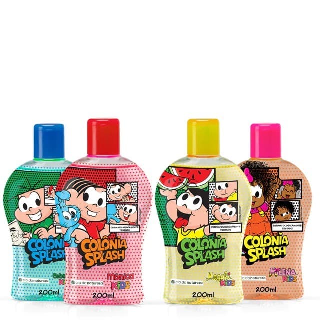 Turma da Monica Kids Kit Colônia Splash Mônica Magali Milena e Ceboinha