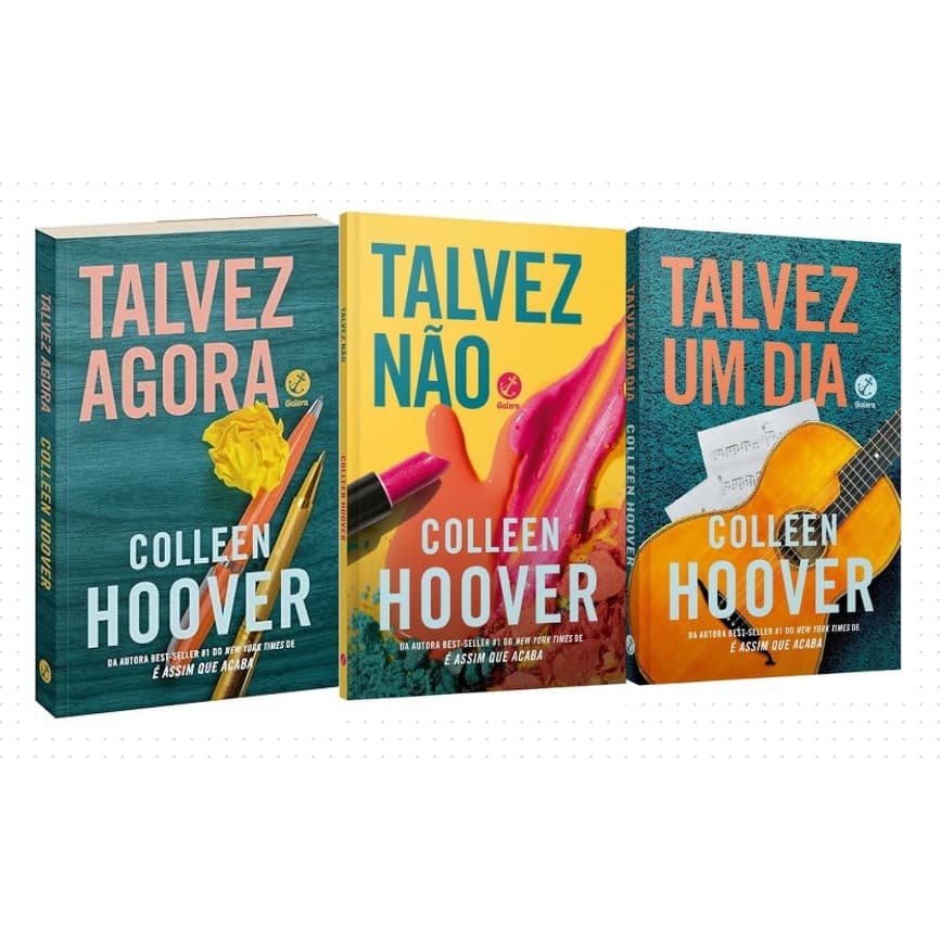 Kit Talvez Um Dia + Talvez Não + Talvez Agora - Colleen Hoover