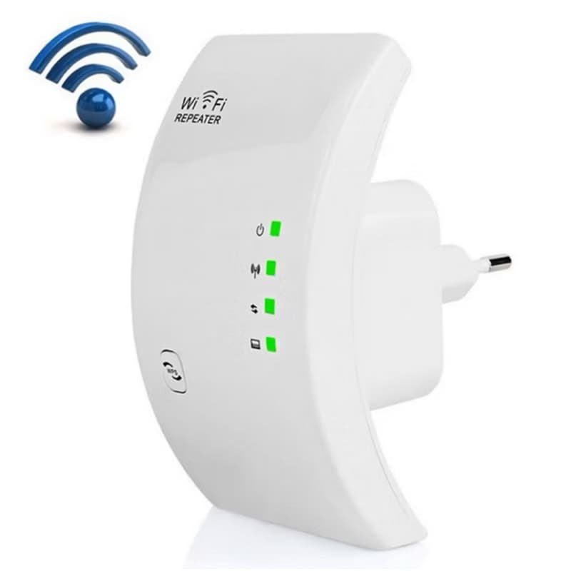 Repetidor Amplificador de Sinal Wi-fi Conexão Rápida Wireless / 2.4GHz / Branco / ENVIO IMEDIATO
