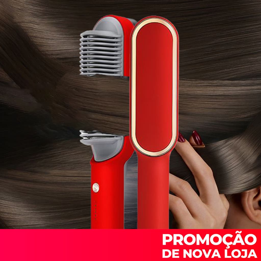 Escova De Cabelo Elétrica Pente De Aquecimento Para Alisador bivolt