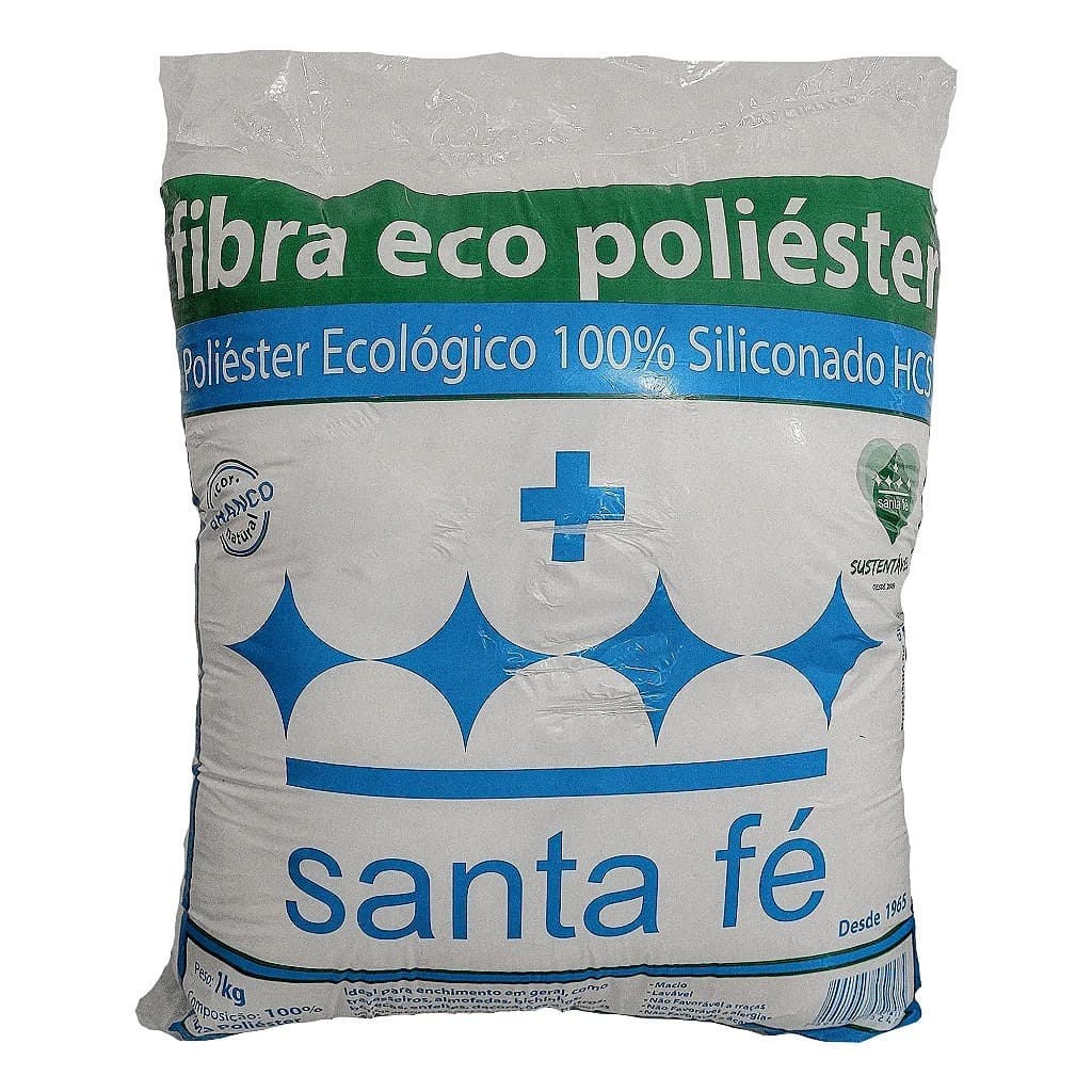 1 Kg Enchimento Fibra Siliconada Antialérgica Santa Fé