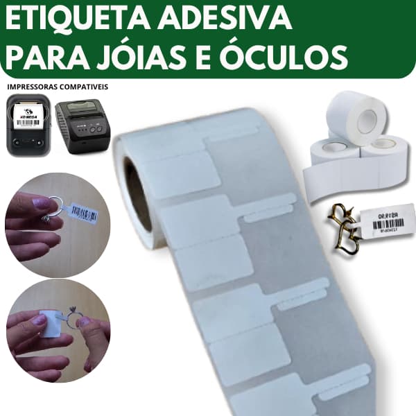 5 rolos etiqueta para Joias para XD-210 Mini impressora 58mm