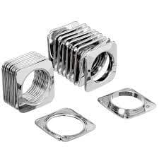 Ilhós ParaCortinas Coloridos Quadrado 50 Pares  Kit Varão 28mm Tecido  Cores Varias