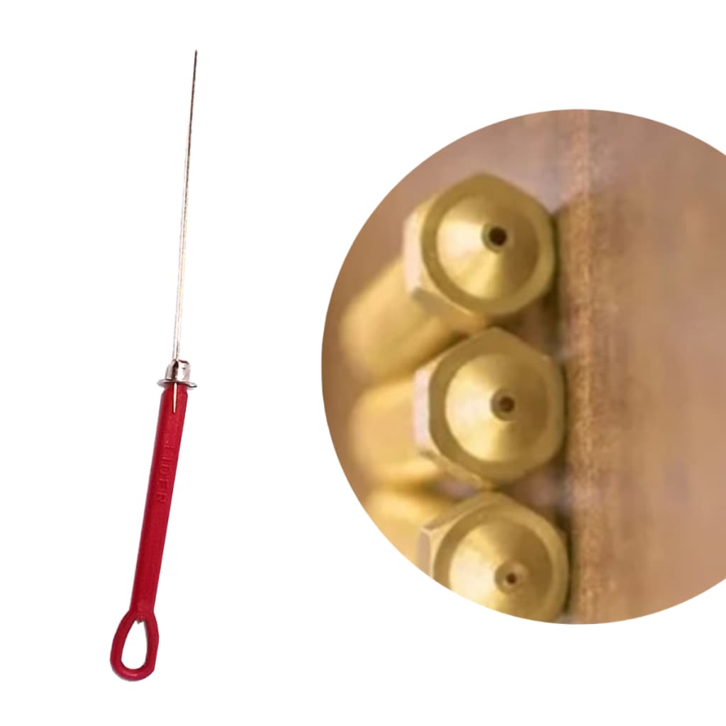 Agulha de limpeza multifuncional para Bico de impressora 3D (especialmente extrusoras entupidas)