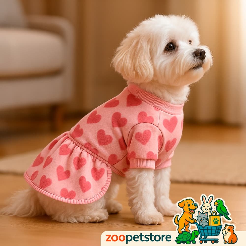 Roupa Pet Vestido para Cachorro e Gato Soft Estampado Lulika