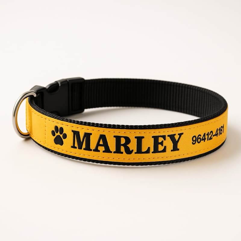 Coleira para cachorro com nome/ cachorro identificação pet/colar personalizado nome e telefone caes