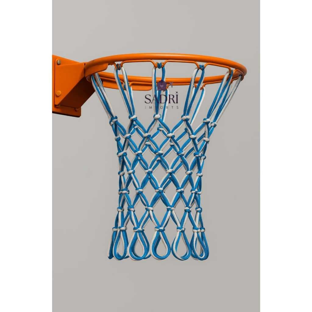 PAR DE REDE PARA ARO DE BASQUETE FIO DUPLO DE SEDA 4MM (ARO NÃO INCLUSO)