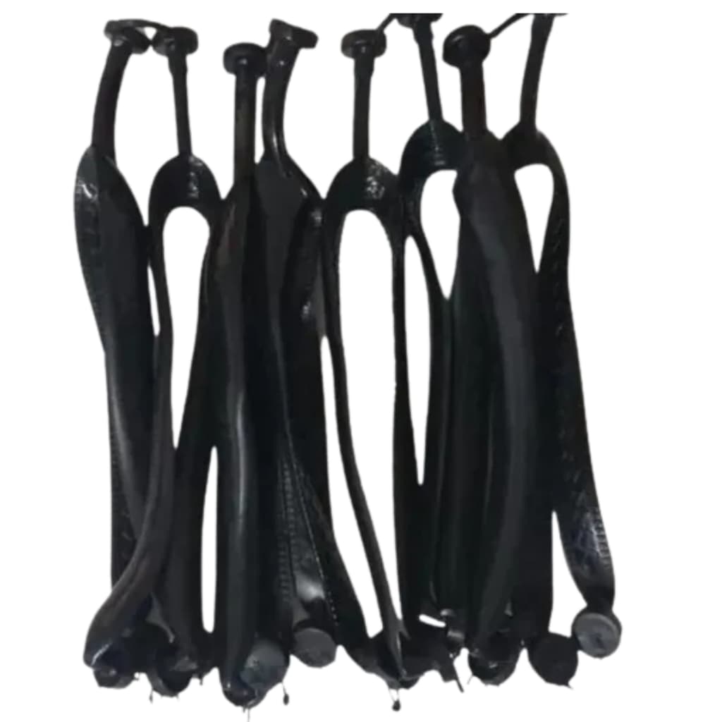 05 Pares De Correia Tradicional / Tiras Para Chinelos Preto