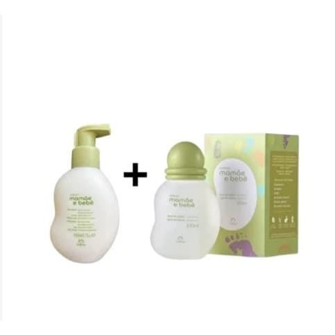 KIT Colônia (100ML) + Hidratante (200ML) Mamãe e Bebê - NATURA