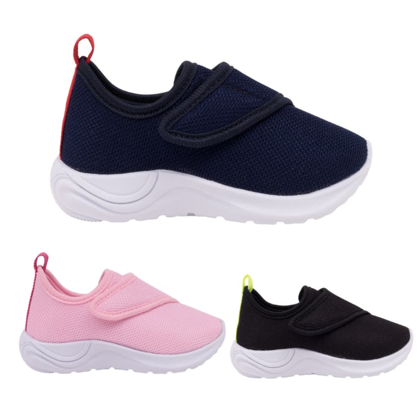 calçado Tênis infantil menino menina  macio escolar confortável velcro escola brincar