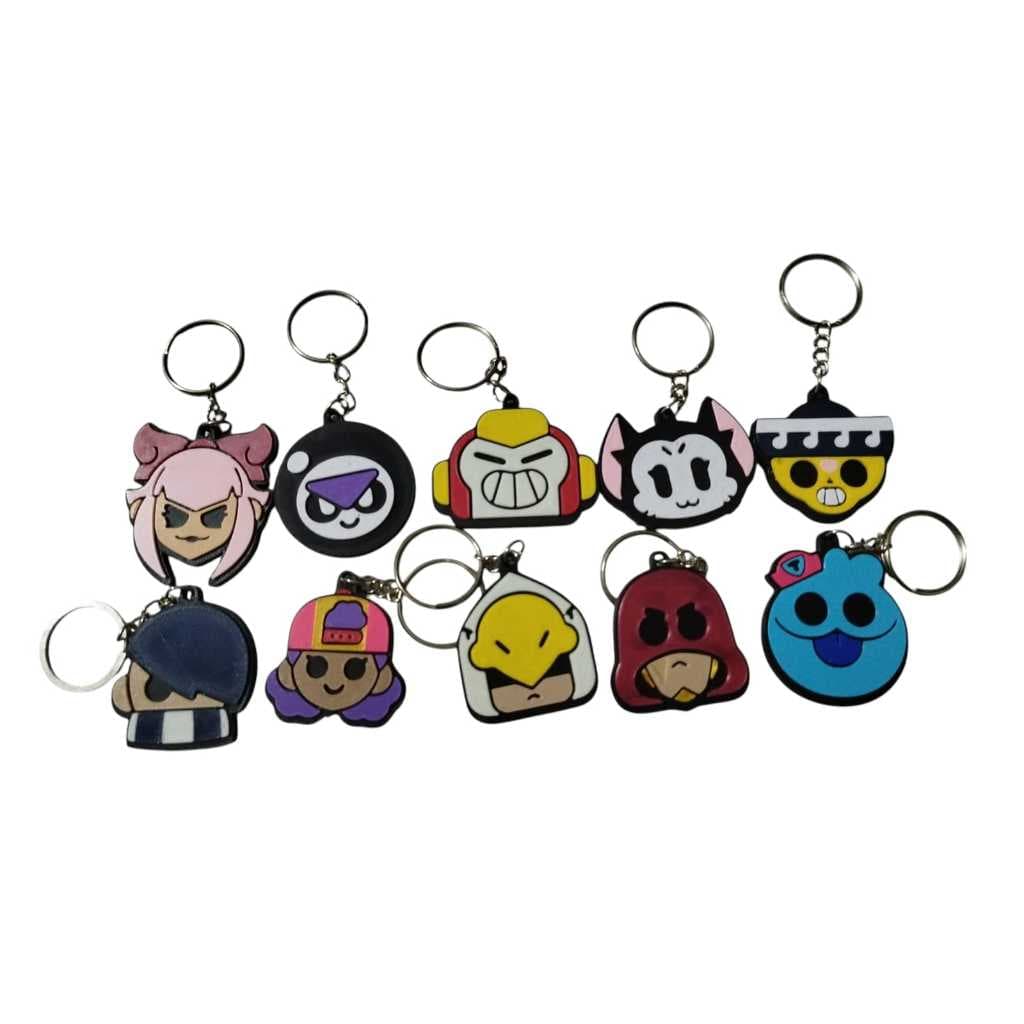 Chaveiro Brawl Stars colecionável dos personagens TOP