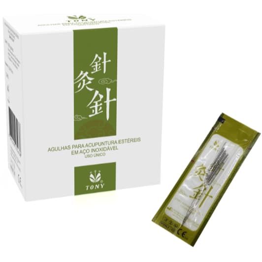 Kit 100 Agulhas Para Acupuntura Tony