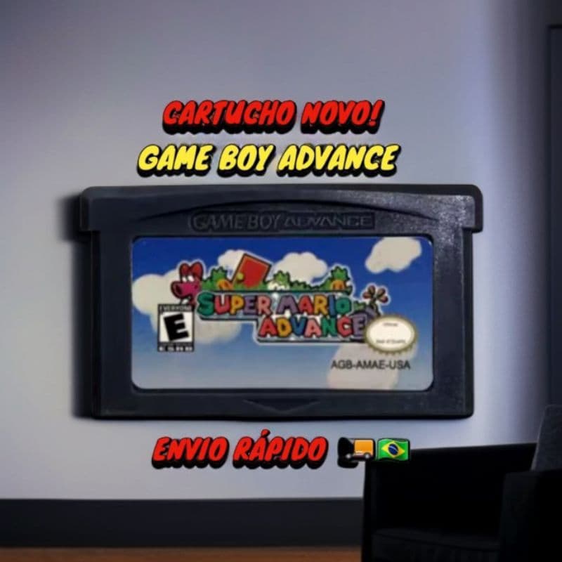 Cartucho Super Mario Advance Mario Bros 1 & 2 GAME BOY ADVANCE - Cartucho gameboy advance - Cartucho gba - Jogo gba