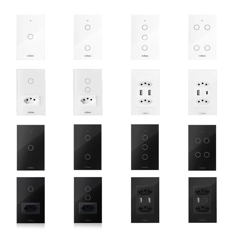 COIBEU Interruptor inteligente de COM N+L toque wifi zigbee