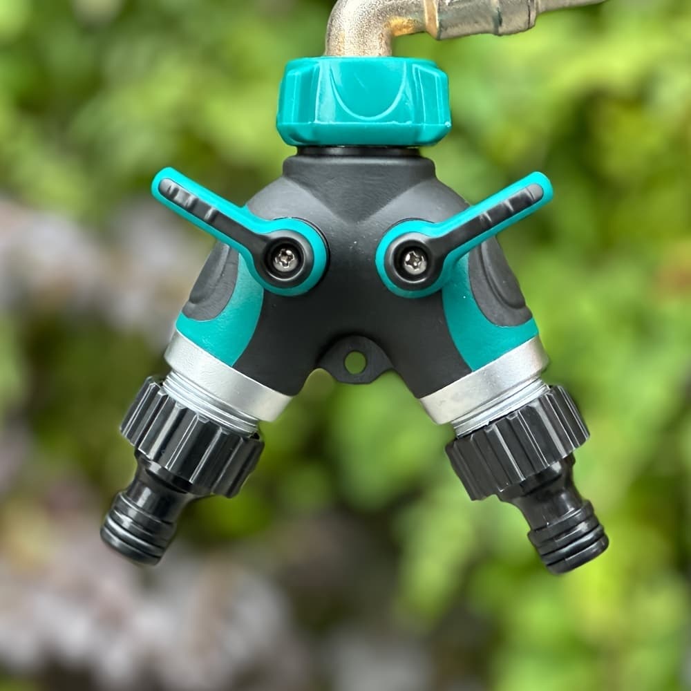 Conector Em Y De Liga De Zinco, 2 Vias, Para Torneira De 3/4