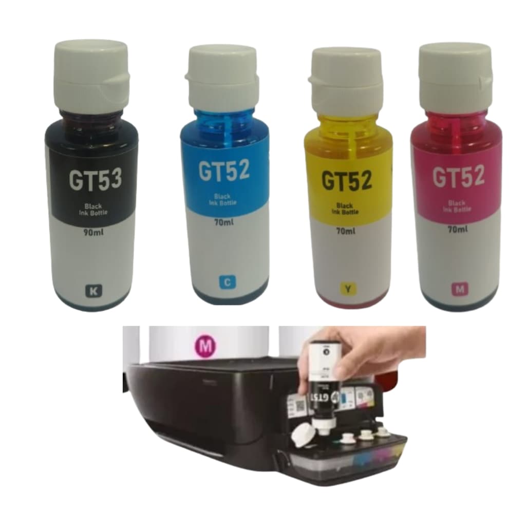 Kit Tinta Compatível Com Smart Tank 581 584 517 617 514 Gt52 Gt53