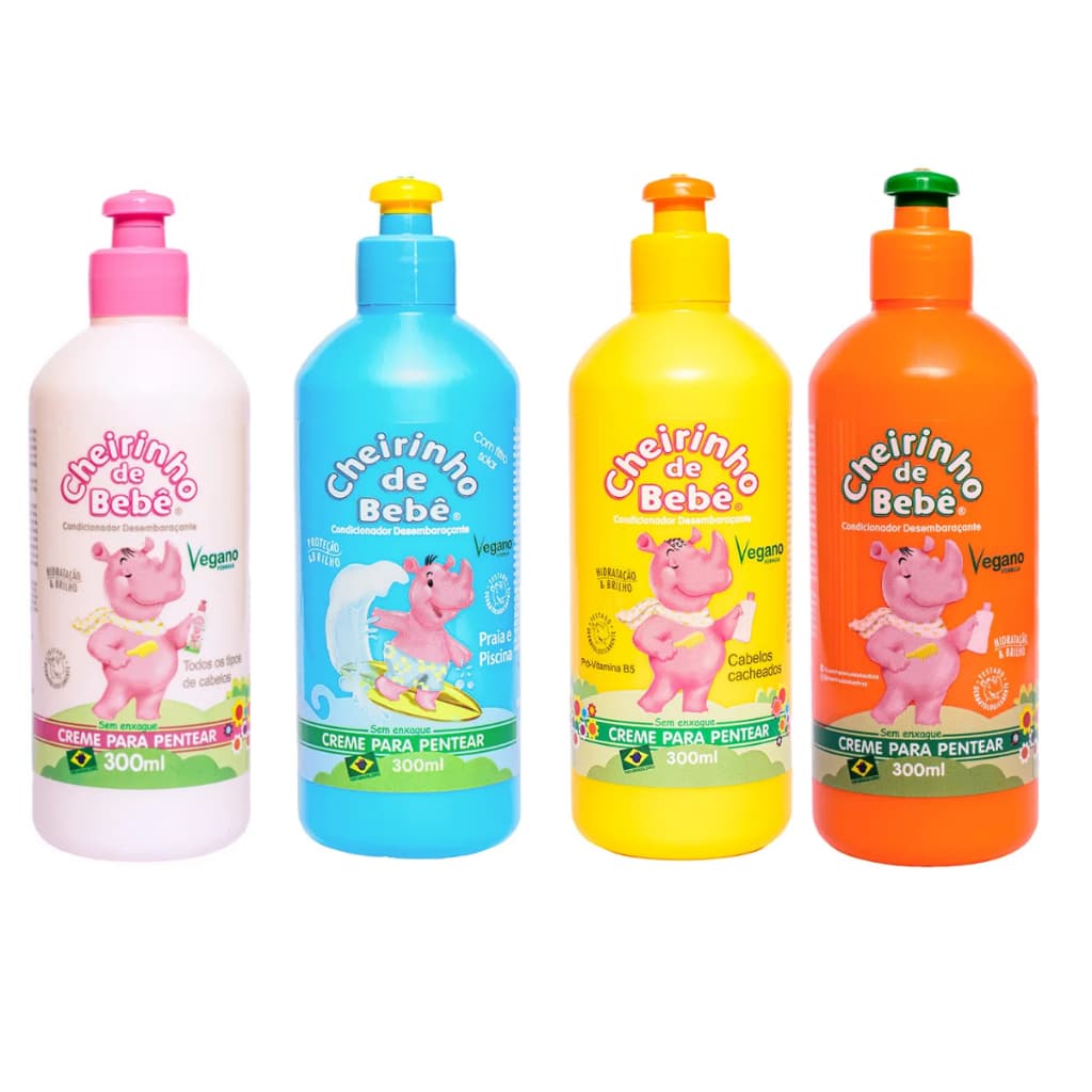 Creme para pentear Cheirinho de Bebê 300ml Escolher Por Cor