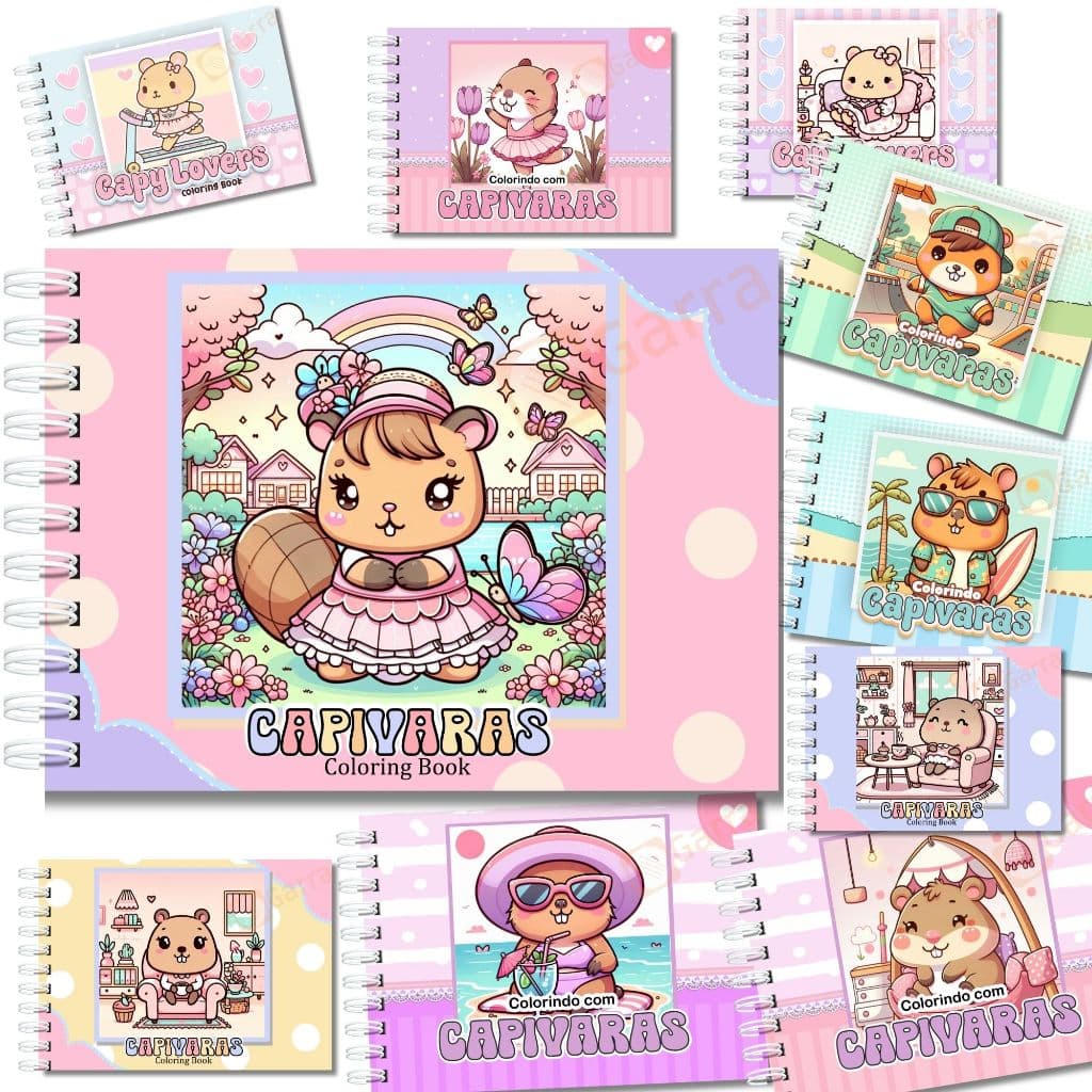 Livro De Colorir  Varios Modelos 50 Folhas 180g mais de 80 modelos