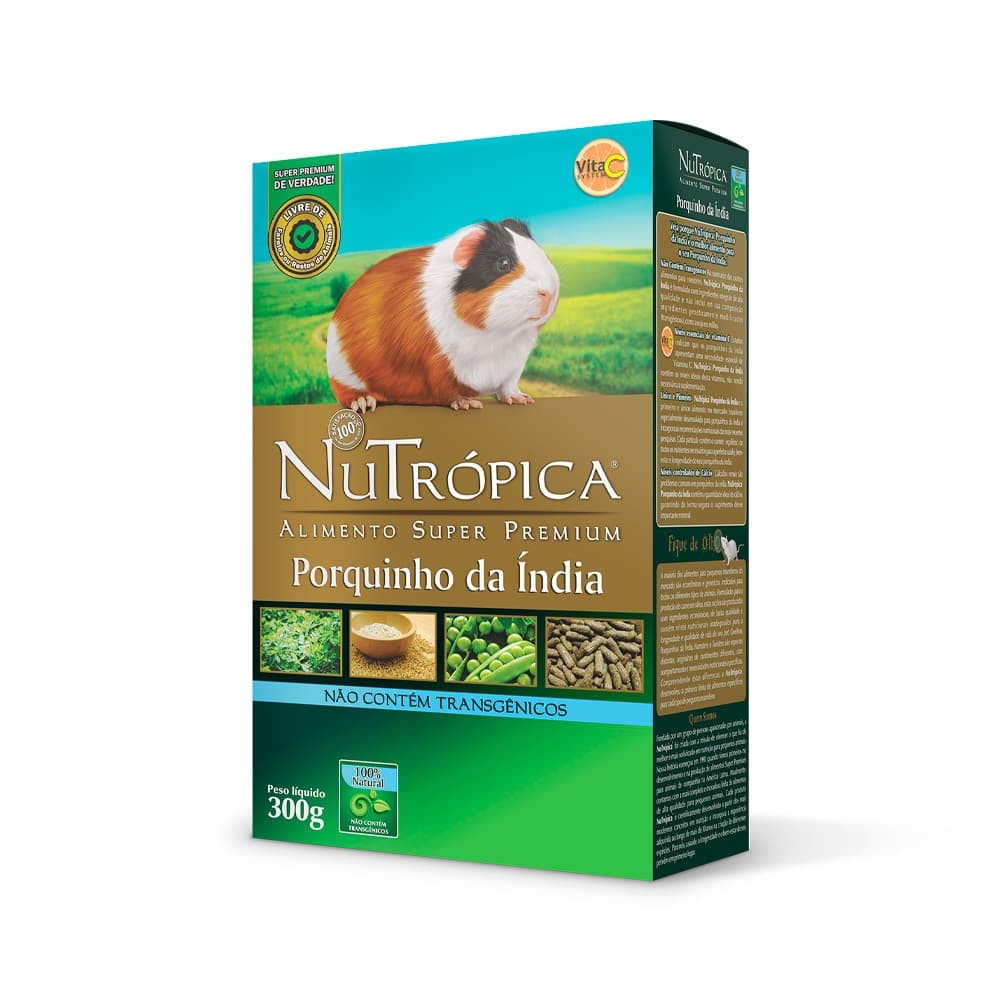 Ração Nutrópica Para Porquinho da Índia Super Premium 300g