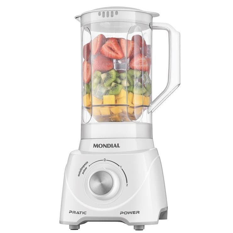 Liquidificador Pratic Power Mondial Branco 2,2 Litros - L-97-W