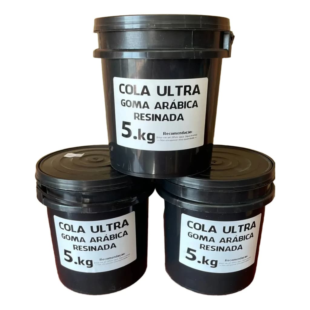 Cola Ultra Goma Arábica Resinada - 5kg - Cola para linha de Pipa