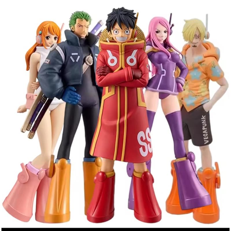 Luffy Figuras Anime, Monkey D, One Piece, 17cm Luffy Egg Head Island Figuras de Ação, PVC Anime Collection Model,,