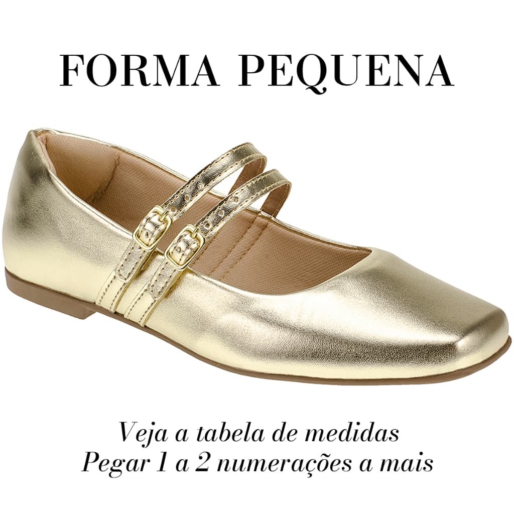 Sapatilha Feminina Bico Quadrado Mary Jane Confortável Clássico Retro 190