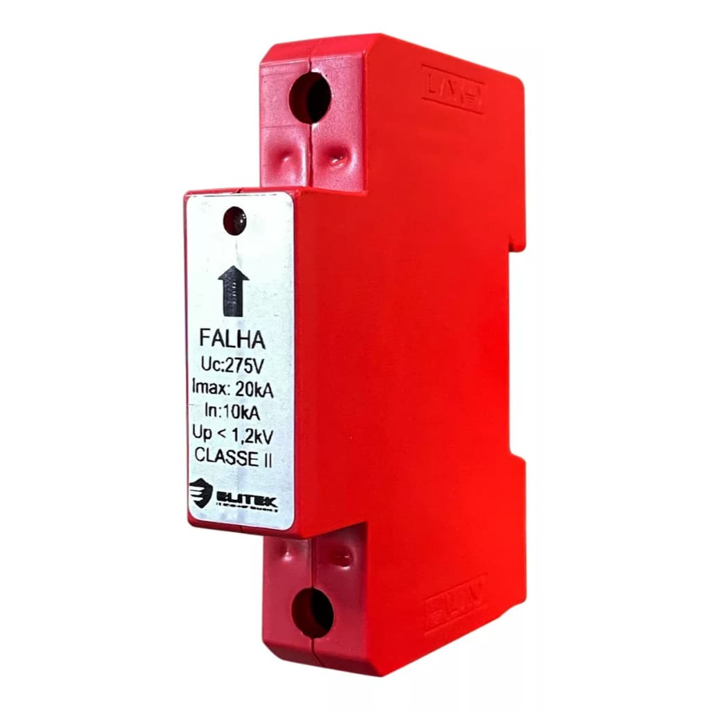 Dps Protetor De Surto Anti Raio 20kA ou 40kA Unipolar 275v Elitek