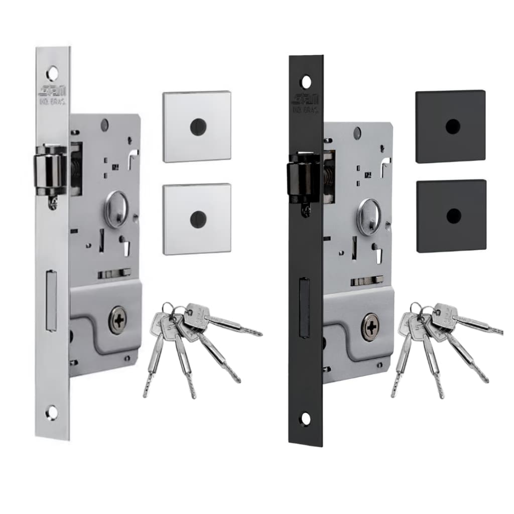 Fechadura Rolete Pivotante 800T 4 Chaves Tetra Stam Inox 40mm