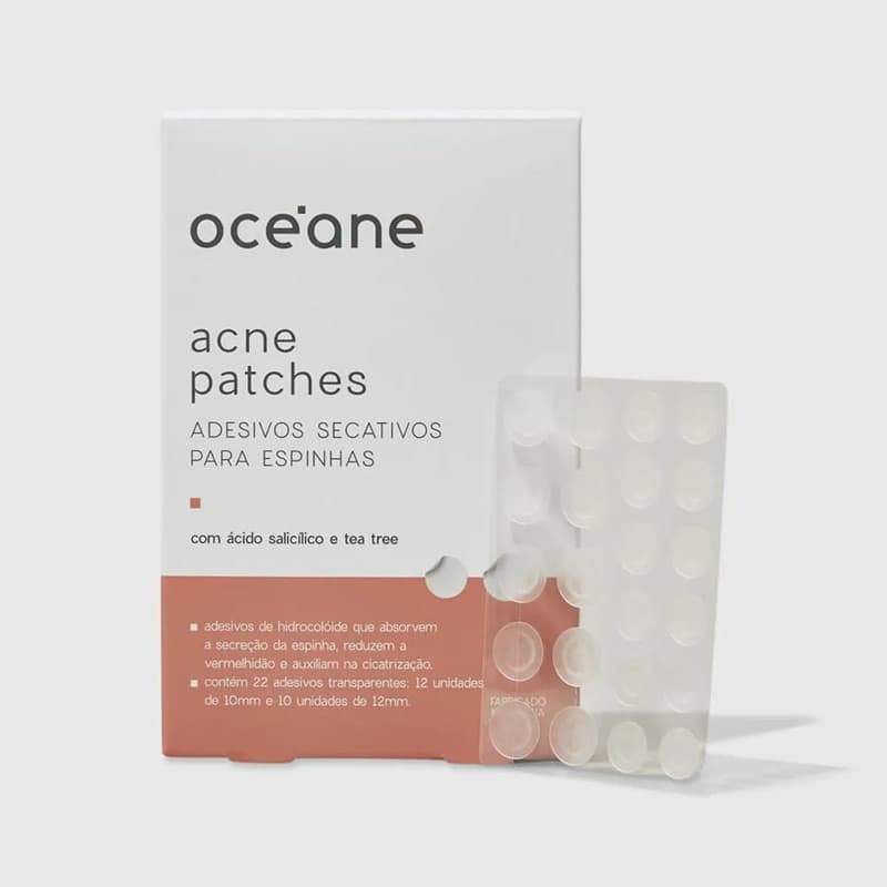 Acne Patches - Adesivos Secativos para Espinha com Ácido Salicílico Océane