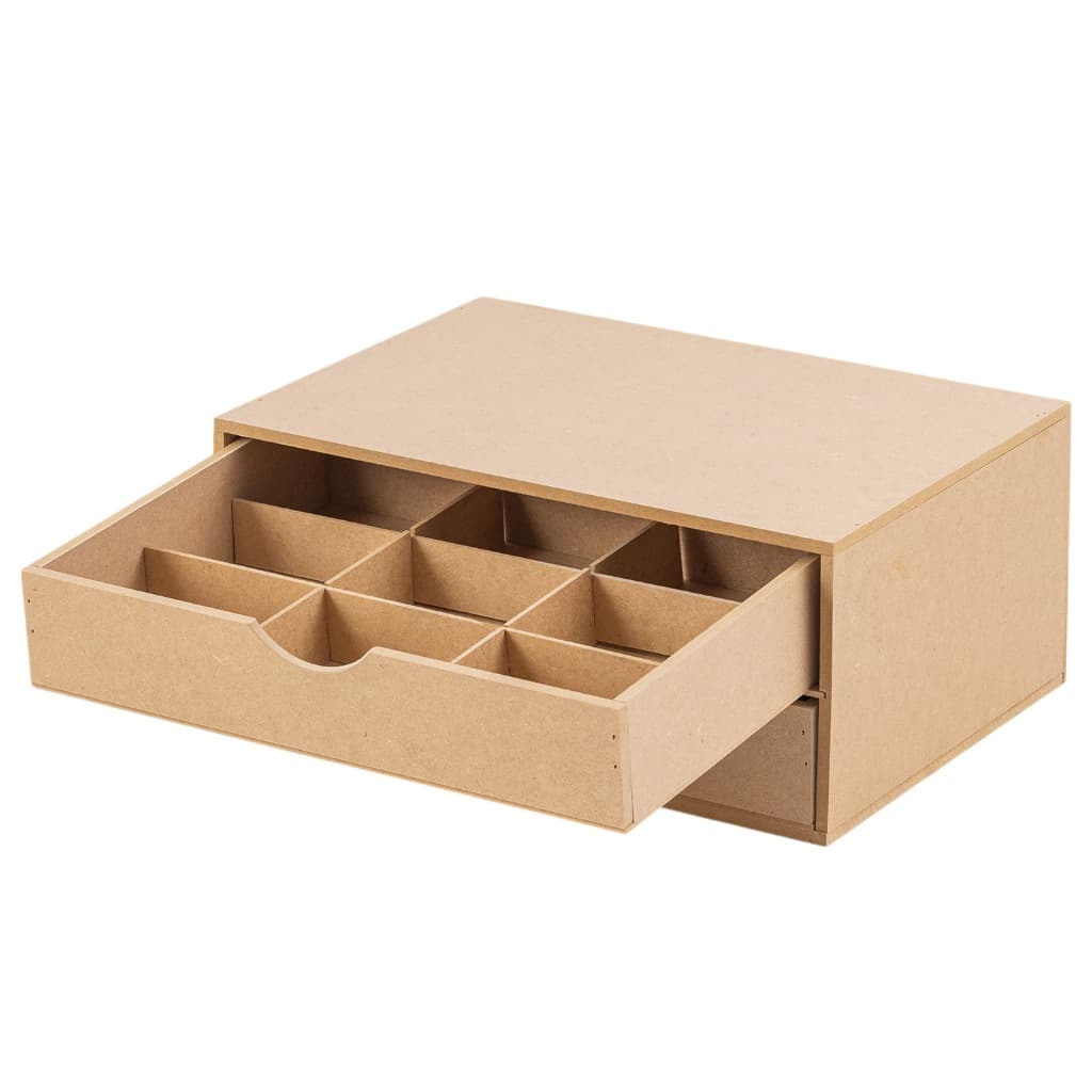 Organizadora Estojo Caixa De Relógio closet Mdf Cru