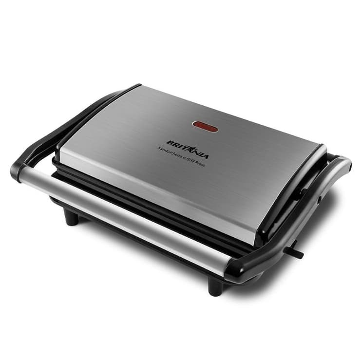 Sanduicheira e Grill Britânia Press 2 em 1 850W (BGR27I)