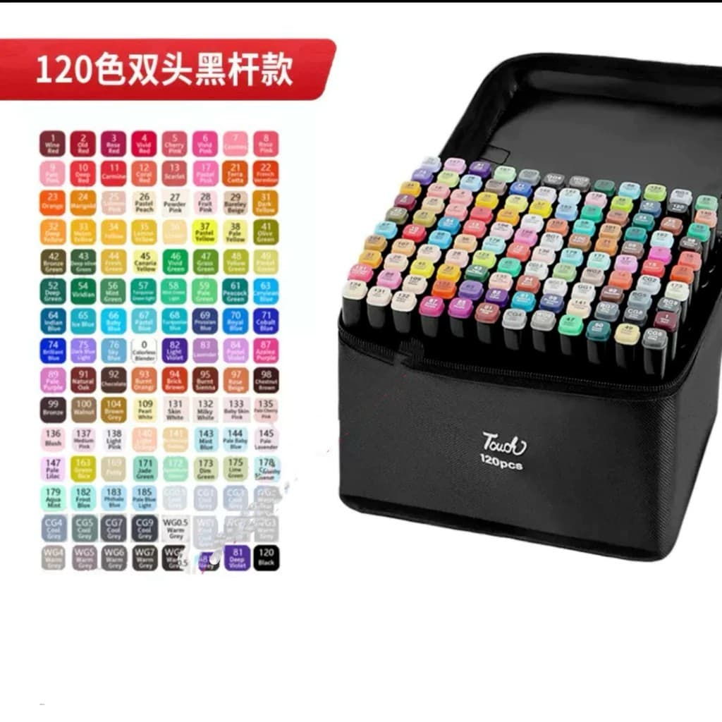 kit 60 80/kit 100/ kit 120  Caneta Marcadora de Cabeça Dupla Conjunto Oleoso Pintura Artística