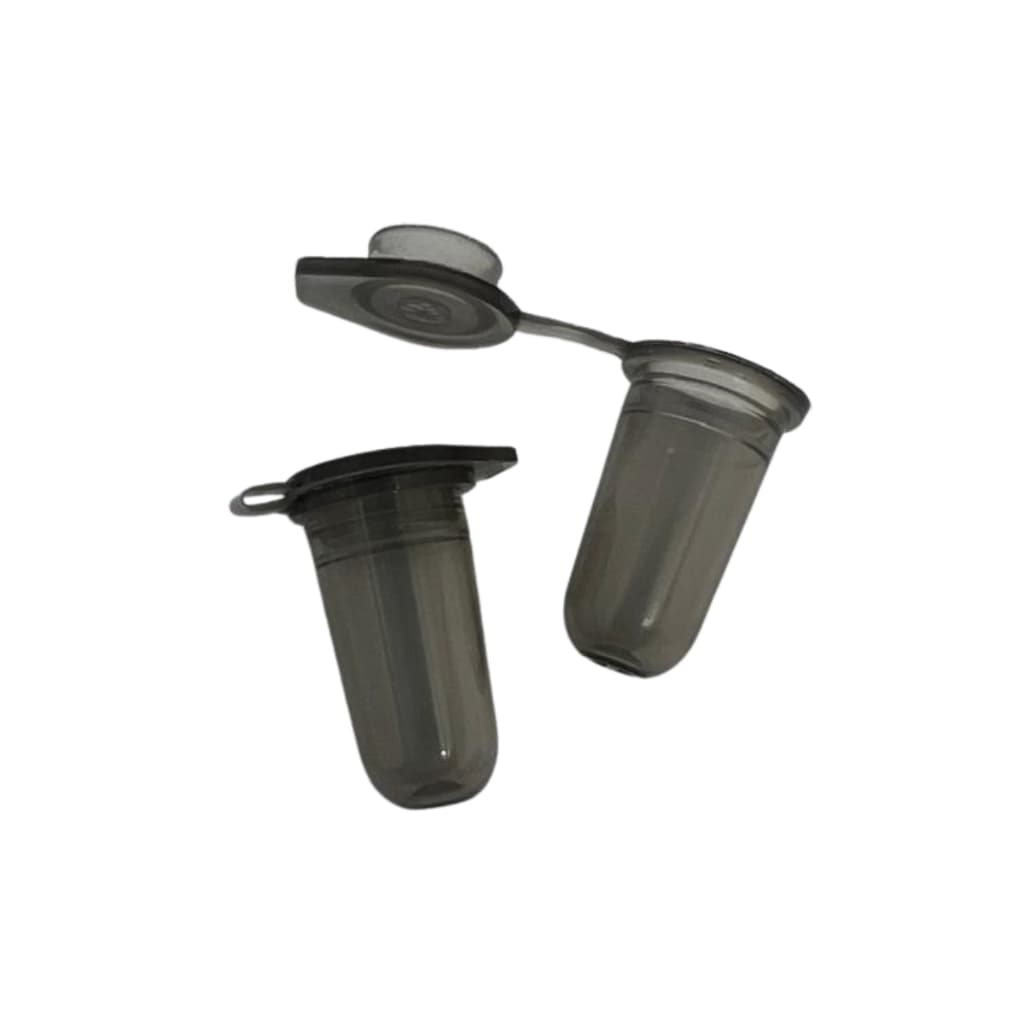 Microtubo Flaconete Batom 0,7ml Interno 1,0ml Com 1.000 Unidades - Preto Translúcido