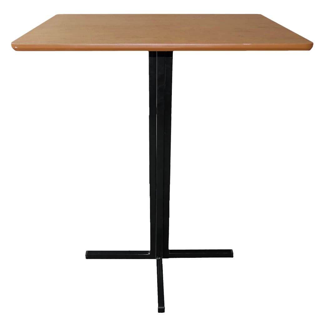 Mesa Bistrô Baixa Aço Quadrado Estilo Industrial Tampo 60cm Quadrado