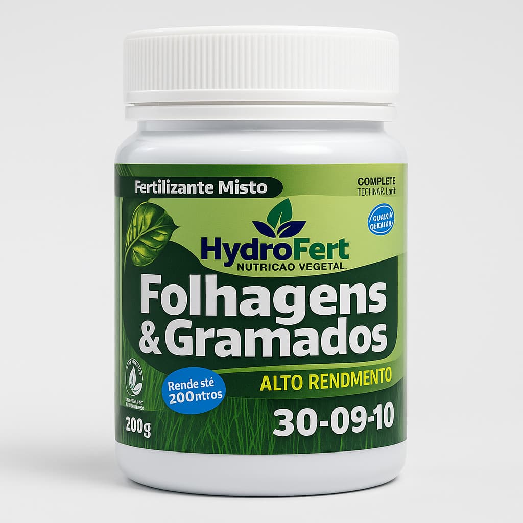 Fertilizante FOLHAGENS E GRAMADOS NPK 30-09-10 200g